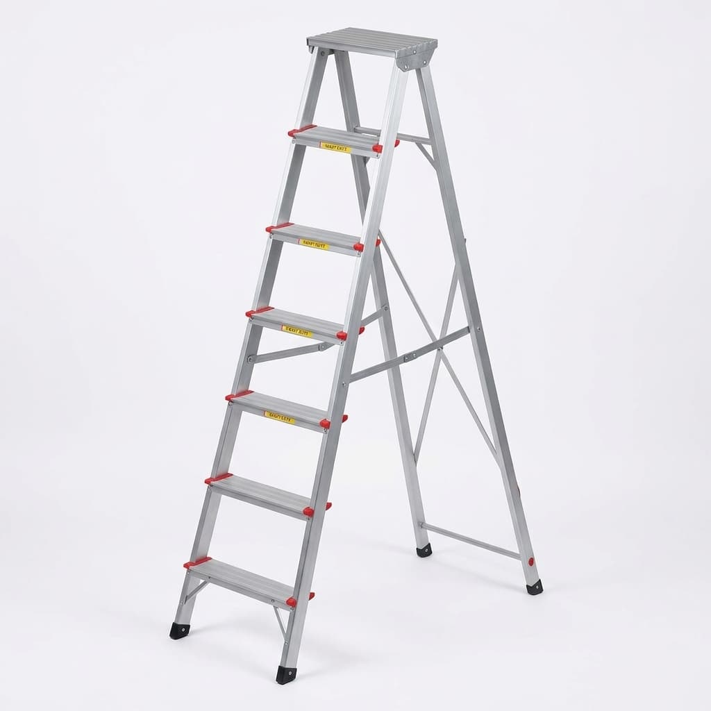 6-Step Heavy Duty Aluminum Ladder